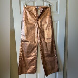 Rose Gold / Copper Wide-Leg Anniewear Pants